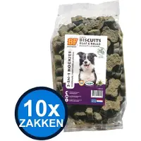 Biofood 10x - 3in1 Koekjes Blaf & relax - Hondenvoer Snacks - 500 g