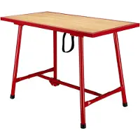Famanu – Inklapbare werktafel voor werkplaats, montagetafel 120x62,5 cm, opvouwbare inpaktafel voor klussen
