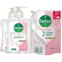 Dettol - Refill Sensitive 500ML - Sensitive 2x250ML - Voordeelverpaking