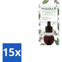 Air Wick – Navulling – Botanica Mediterrane Salie & Eucalyptus – 19 ml - Bulkverpakking - 15 stuks