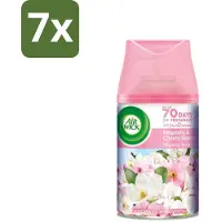 Air Wick 7 x - Luchtverfrisser Navulling - Magnolia & Kersenbloesem - Automatische Spray - 250 ml - Luchtverfrisser - Geur - Geurverwijdering - Bloemige Geur - Frisheid