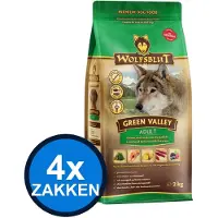 Wolfsblut 4x - Adult Green Valley - Hondenvoer Droogvoer - 2 kg
