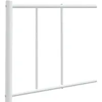 Super Merchant Vervangend hoofdbord 135 cm metaal wit