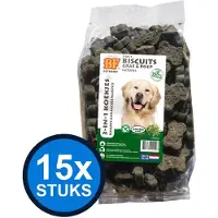 Biofood 15x - 3in1 koekjes kruiden 500gr - Hondenvoer Snacks - 500 g