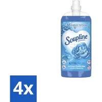 Soupline – Wasverzachter – Active Fresh Frisheid van Blauwe Anjer – 2 L - Voordeelverpakking - 4 stuks