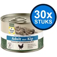 VITALstyle 30x Adult met Kip - Kattenvoer Natvoer Blik - 200g