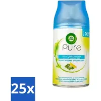 Air Wick 25 x Freshmatic - Luchtverfrisser Navulling - Pure Essentiële Oliën Verfrissend - 250ml - Luchtverfrisser - Geurverspreider - Essentiële Oliën - Frisse Geur - Automatische Geur