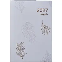 Brepols agenda 2027 - DELTA [0.834] - TROPICAL FLOWERS - Zakagenda - 1 week op 2 pagina's - Weekoverzicht - Lichtblauw - 8.1 x 12 cm/Klein formaat!!