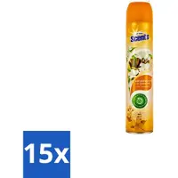 At Home 15 x – Luchtverfrisser Spray – Sandalwood – Warm & Houtachtig - 400 ml - Luchtverfrisser - Sandalwood - Jasmijn - Geurneutralisatie - Warme Geur