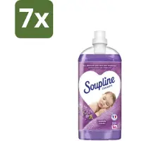Soupline 7 x - Wasverzachter - Lavendel - 56 Wasbeurten - 1.3L - Wasverzachter - Wasgoed Verzachten - Lavendel Geur - Wasgoed Verzorgen - Wasverzachter Lavendel
