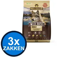 Wolfsblut 3x - Adult Wild Duck Small Breed - Hondenvoer Droogvoer - 1 kg