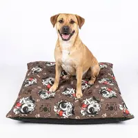 ANRO Hondenkussen Bruin 80x80 cm – Hondenmand Wasbaar Binnen & Buiten