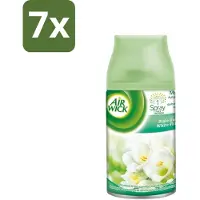 Air Wick 7 x - Luchtverfrisser Navulling - Jasmijn & Witte Bloemen - Automatische Spray - 250 ml - Luchtverfrisser - Geur - Bloemige Geur - Jasmijn - Witte Bloemen