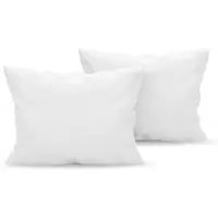 Famanu – Kussensloop set van 2 voor kussens 30 x 50 cm, witte microvezel kussenslopen, 100% polyester, zeer zacht