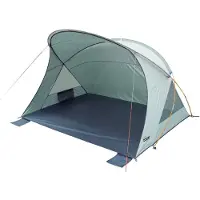 Famanu – Strandtent Cadiz 80 met UV-bescherming 80, zonbescherming volgens 801 standaard, vrijstaand met 4 zandzakken en groot mesh-venster
