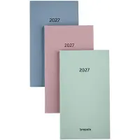 Brepols agenda 2027 - INTERPLAN [0.736] - SUNRISE - Zakagenda - 1 week op 2 pagina's - Weekoverzicht - Roze - 9 x 16 cm