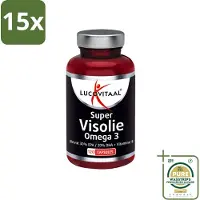Lucovitaal 15 x - Visolie - Super Omega 3 - 120 Capsules - Grootverpakking - Visolie - Omega 3 - EPA - DHA - Vitamine E