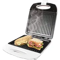 Sonifer SF-6067 Tosti IJzer & Sandwich Maker - 1400W - XL Antiaanbak Grillplaten - Wit/Zilver