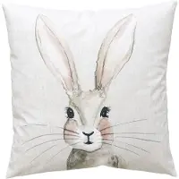 Clayre & Eef Sierkussen Beige Polyester Konijn