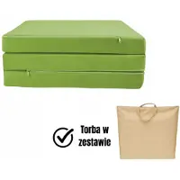 Galeriatrend Opvouwbaar kampeer-/reismatras 195x60x9cm - Groen