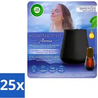 Air Wick 25 x Essential Mist - Automatische Luchtverfrisser Kit - Innerlijke Rust - Eucalyptus & Lavendel - Luchtverfrisser - Aromatherapie - Eucalyptus - Lavendel - Rustgevende Geur