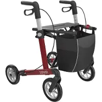 Rehasense Server Rollator - Opvouwbaar, Stabiel en Duurzaam met Zachte Comfortbanden (6,6 kg) L (st