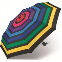 Happy Rain Essentials Mini Automatische Paraplu met Schoffels - Winddicht