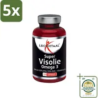 Lucovitaal 5 x - Visolie - Super Omega 3 - 120 Capsules - Grootverpakking - Visolie - Omega 3 - EPA - DHA - Vitamine E