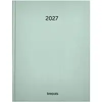 Brepols bureau agenda 2027 - TIMING [0.136] - SUNRISE - Bureau agenda - 1 week op 2 pagina's - Weekoverzicht - Groen - 17.1 x 22 cm