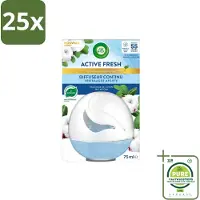 Air Wick 25 x – Luchtverfrisser – Deco Sphere Katoen – 75 ml - Grootverpakking - Luchtverfrisser - Katoen Geur - Frisse Geur - Geur Neutraliseren - Geur In Badkamer