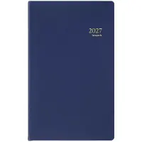 Brepols bureau agenda 2027 - BREFORM [0.516] - SETA - Bureau agenda - 1 dag op 1 pagina - Dagoverzicht - Blauw - 10 x 16.5 cm