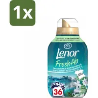 Lenor 1 x – Wasverzachter – Fresh Air Noorderlicht - 36 Wasbeurten – 504 ml - Wasverzachter - Frisheid - Buitenluchtgeur - SolarDry - Wasverzachter Bakje
