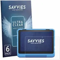 Savvies - Screenprotector voor Amazon Fire HD 8 Kids Pro 2024 (12. Gen.) - Folie Beschermfolie transparant 6 Stuks