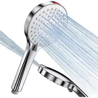 Famanu – Waterbesparende douchekop, 9 l/min, hoge druk, 125 mm, met 5 straalmodi, handdouche met power-was voor het reinigen van badkuipen en huisdieren