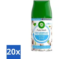 Air Wick 20 x Freshmatic Pure Fresh Navulling Zachtheid van Katoen 250 ml - Luchtverfrisser - Geurverspreider - Katoen Geur - Frisse Geur - Geur Neutraliseren