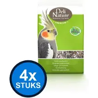 Deli Nature 4x Premium Grote Parkiet - Vogelvoer