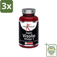 Lucovitaal 3 x - Visolie - Super Omega 3 - 120 Capsules - Grootverpakking - Visolie - Omega 3 - EPA - DHA - Vitamine E