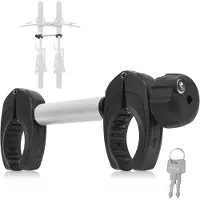Famanu – Framehouder voor fietsendrager, 32 cm lengte, universeel en afsluitbaar, aluminium, geschikt voor framediameter van de fiets Ø 3-6 cm