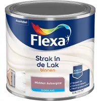 Flexa - Strak In De Lak Binnenlak Zijdeglans - Midden Aubergine - Mengverf - 500 Ml
