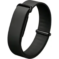 Strap-it Siliconen Plain bandje geschikt voor Fitbit Air - Zwart