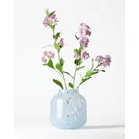 HEMA Vaas ⌀15x18cm Bink Glas Spikkel Blauw (blauw)