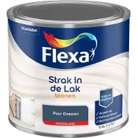 Flexa - Strak In De Lak Binnenlak Hoogglans - Puur Oceaan - Mengverf - 500 Ml