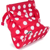 Lastpak afneembare fietstas polkadot stippen rood