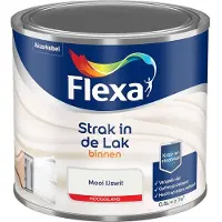 Flexa - Strak In De Lak Binnenlak Hoogglans - Mooi Ijswit - Mengverf - 500 Ml
