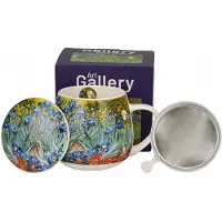 Duo Van Gogh Irissen Mok met Infuser 430ml - Porselein