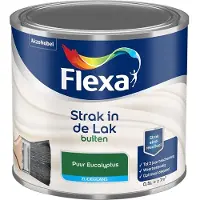 Flexa - Strak In De Lak Buitenlak Zijdeglans - Puur Eucalyptus - Mengverf - 500 Ml