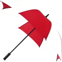 Falcone Golfparaplu - Stevig - Windproof - Lichtgewicht - Automaat - Rood / Wit