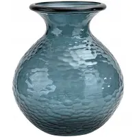 San Miguel Glazen Vaas 33 cm Blauw Paradise Gerecycled Glas