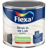 Flexa - Strak In De Lak Buitenlak Hoogglans - Midden Eucalyptus - Mengverf - 500 Ml