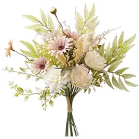Famanu – Kunstbloemen en kunstplanten voor decoratie, hortensia, zijde, bloemstukken voor thuis, boeket, bruiloft, tuin en keuken